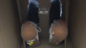Shoe cleaning box