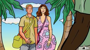 Curvy Wife Cheats on Her Husband While on Vacation