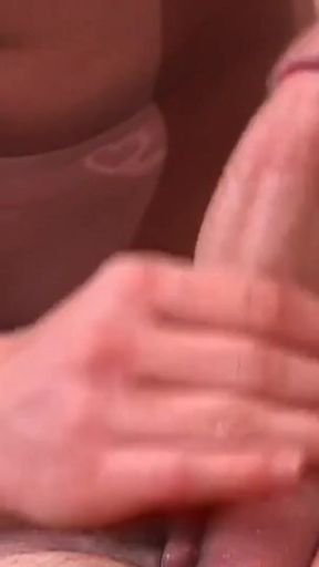 Iconic moment from &quot;Super horny cock massage with cumshot on my hot tits&quot;