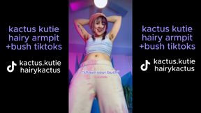 kactus kutie hairy girl tiktok compilation