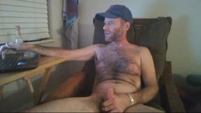 Hairy American Mo Plays with His Dick