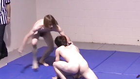 Playful twinks have sparring session with their cocks out