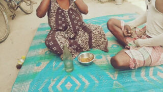 Homemade handjob from big tits Latina housewife with huge nipples before anal pounding