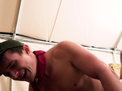 Sexy twink barebacked by Scoutmaster