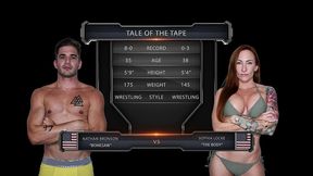 sophia locke vs nathan bronson mixed wrestling