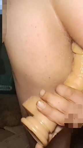 Masturbating with Dildo