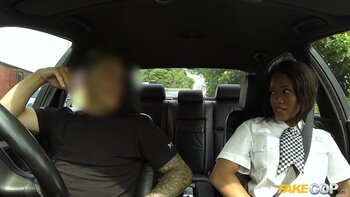 British Cop's Threesome Surprise: Kiki Minaj, Monty Cash & Gina Snake