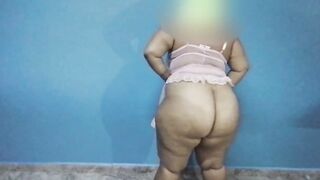 My ex-wife's mother started dancing inside panties and filmed her, when she realized she began to posing, my mother-into-law was even masturbated for me.