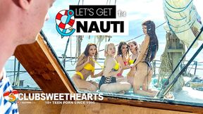 Group sex on a boat with cowgirl riding and pussy licking