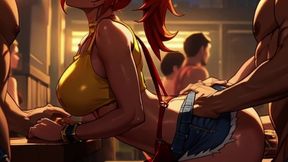 Redheaded Nerd Misty Gets BBC'd In A Mosh Pit