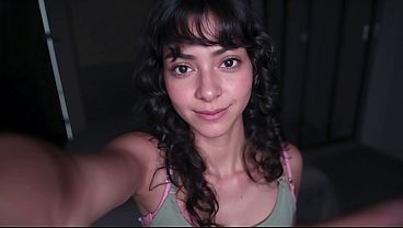 Petite Latina takes a massive BBC doggystyle