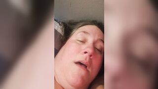 BBW slave orgasm face, groaning and screaming