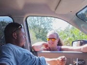 Caught masturbating in public and girl watches and films and tells him to keep going