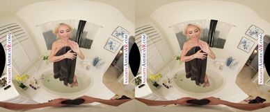 Danae Mari's son's friend saves her with his cock in the shower