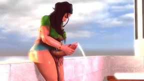 Futa Laura Shows Off Her Curves in Sexy 3D Hentai Solo Adventure