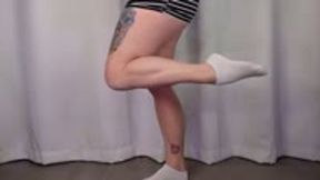 Calves in White Ankle Socks MP4 1080 Quickie Video