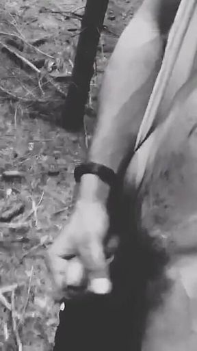 Famous Influencer Ejaculates in the Forest