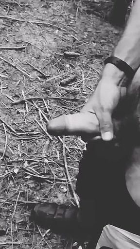 Famous Influencer Ejaculates in the Forest