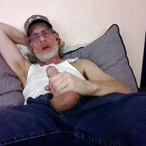 JerkinDad14 - Daddy&#039;s Jeans Bate Session with Butthole Exposure and Cumshot