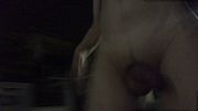 Walking around the neighbors with a naked erection spilling cum at midnight _ 210730-2