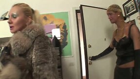 Tranny Art Blonde MILF fucked by chick with a dick  - 02