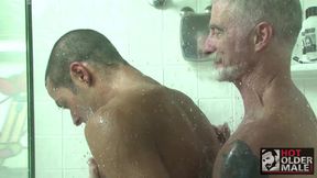 Dads Versus Boys a Shave and a Shower