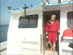 Wild lesbian sex on the boat
