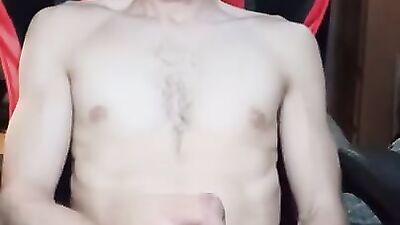 Young hot Twink playing with cock and masturbating