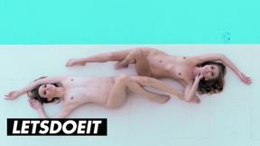 ”Morning Delight: European Step Sisters Embrace Lesbian Lust - A CHICK KNOWS”