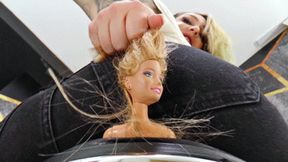 Sissy gets worked under her jeans ass - small version