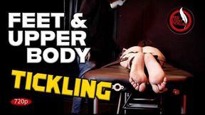 EET Tickling POV: Ticklish Jane Topless & Barefoot, Bound to the Tickle Bench- Merciless Armpit & Foot Tickle Torment - 720p