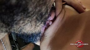 hottest blonde from xvideos, melody antunes is going to show her new gym to her friend, sits on the stick, and ends up doing a yummy squirt in the grown man s face!