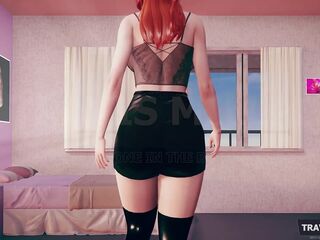 mother I'd like to fuck Stepmom Struggling Schlong with Her Large Butt