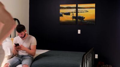 Johnny Hill and his cute boyfriend are barebacking in their bedroom