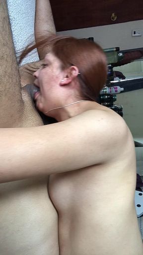 Super hot latina milf fucked doggystyle and cock sucking with cum inside her throat