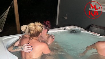 Hot Tub Denial: The Ultimate Foursome Fuckfest Tease and Denial