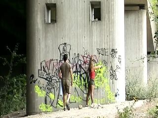 Golden-haired German mother I'd like to fuck with Large Butt Gets Anal Pounded Outdoors