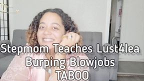 Stepmom Teaches Step-daughter Burping Blowjobs TABOO 1080