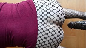 Black big dildo in sweet ass