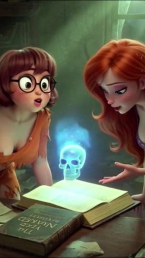 Velma and Daphne Become Fully Nude in Haunted Mansion Ghost Mystery as Their Clothes Tear During Investigation   Clip 2