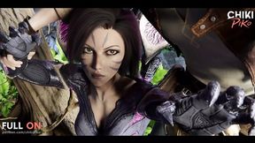 Slutty minx with big natural rack enjoys biggest cock