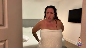 Stepson Hides in My Closet & I Couldn't Oppose His Throbbing Cock Before Hubby Gets Home - Quick Risky BJ