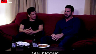 The Ultimate Gay Fantasy Billy Santoros Massive Cock Takes On Slender Armond Rizzo in a Night of Unbridled Passion