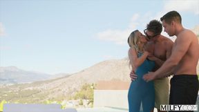 MILFY Busty Blonde MILF Shalina Devine Has Intense Double Penetration Orgasm