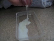 Mega load of sticky sperm