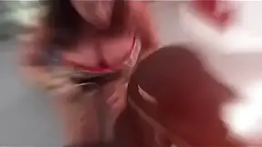 Sexy MILF gives a sensual handjob in the hot tub