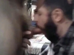 Big-Cock Bear Amateur Gets a Face Full of Cum