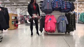 Crossdresser public exposure in supermarket