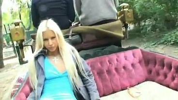 Blonde Teen Boroka Has Sex in Some Public Spots in Budapest