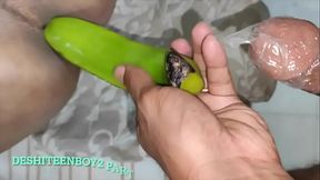 Part-2 Big green banana deeply fuck into tight asshole. Double load Desi teen boysex first time get fuck by friend. bangla gaysex
